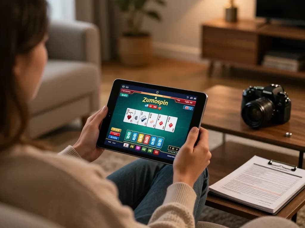 Learn how to register at Zumospin while enjoying online gaming in a cozy atmosphere.