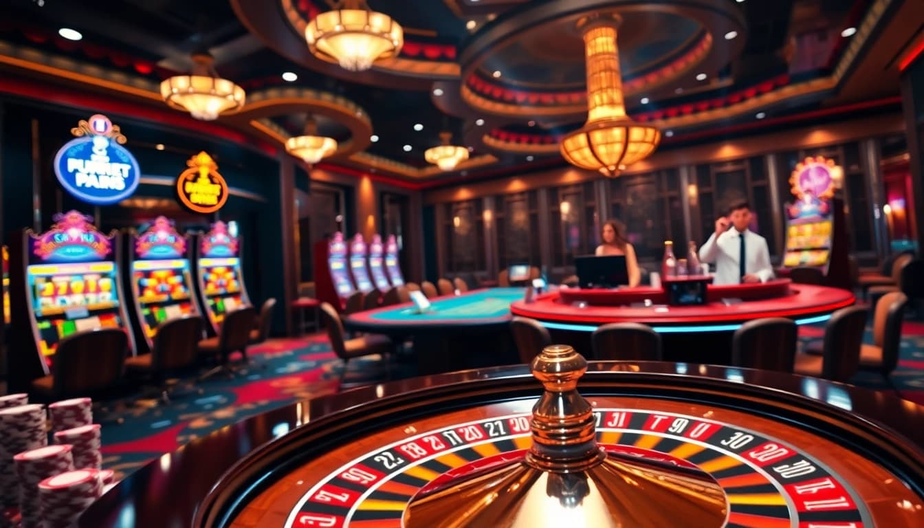 Experience thrilling gameplay at jun88.com with vibrant casino tables and live dealer excitement.