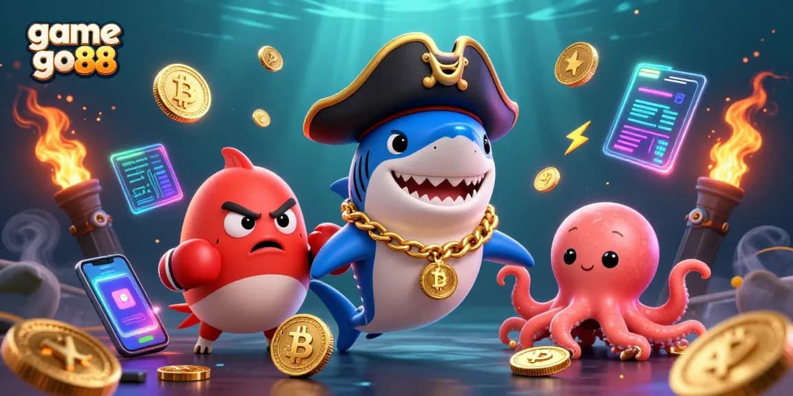 Experience thrilling moments in game go88 with vibrant characters and crypto elements.