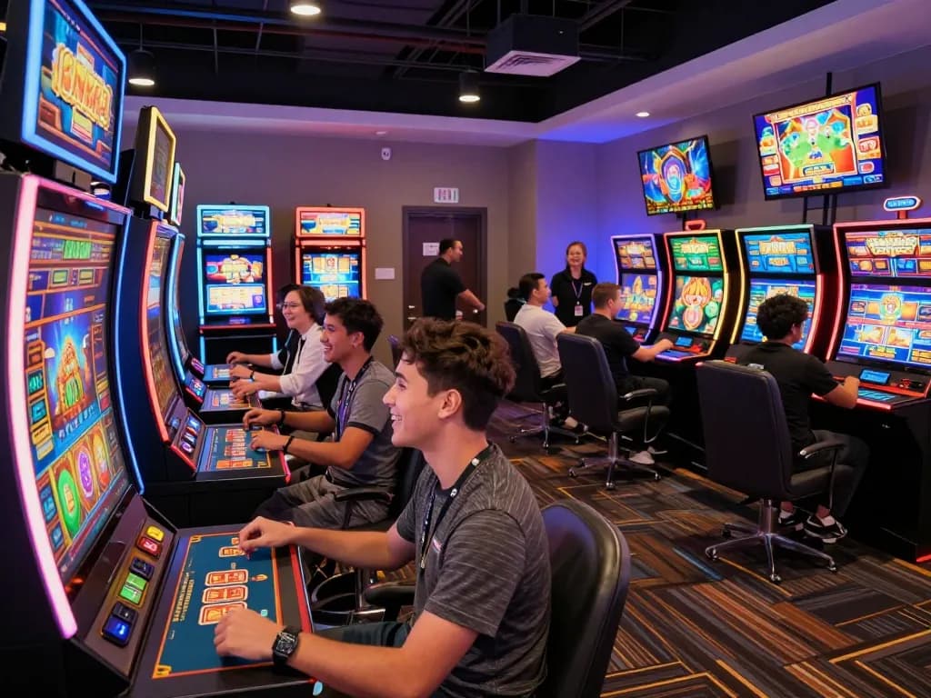 Engaging gaming environment showcasing players enjoying tải sunwin platform with colorful interfaces and immersive features.