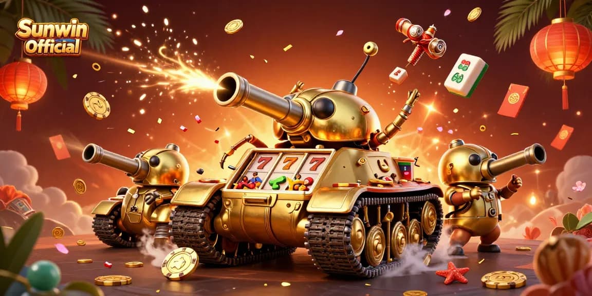 Experience thrilling gameplay with Sunwin Official in a vibrant casino-themed scene.