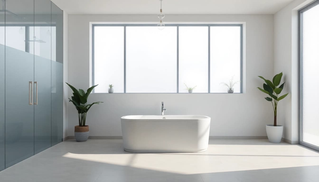 Stilvolle sonni Duschkabine 90x90 in einem modernen Badezimmer mit eleganten Glaswänden.