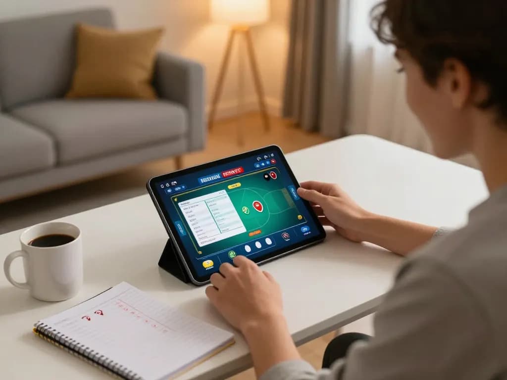 Engage with dynamic online casino gameplay at https://f168.tech/, showcasing a cozy home setting with strategic gaming elements.