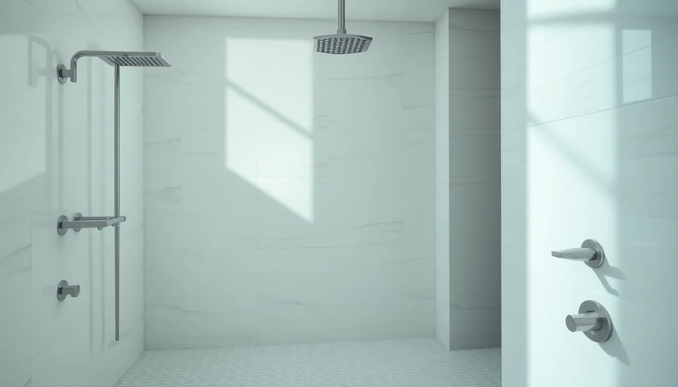 Experience elegant showers with modern designs in a stylish bathroom setting.