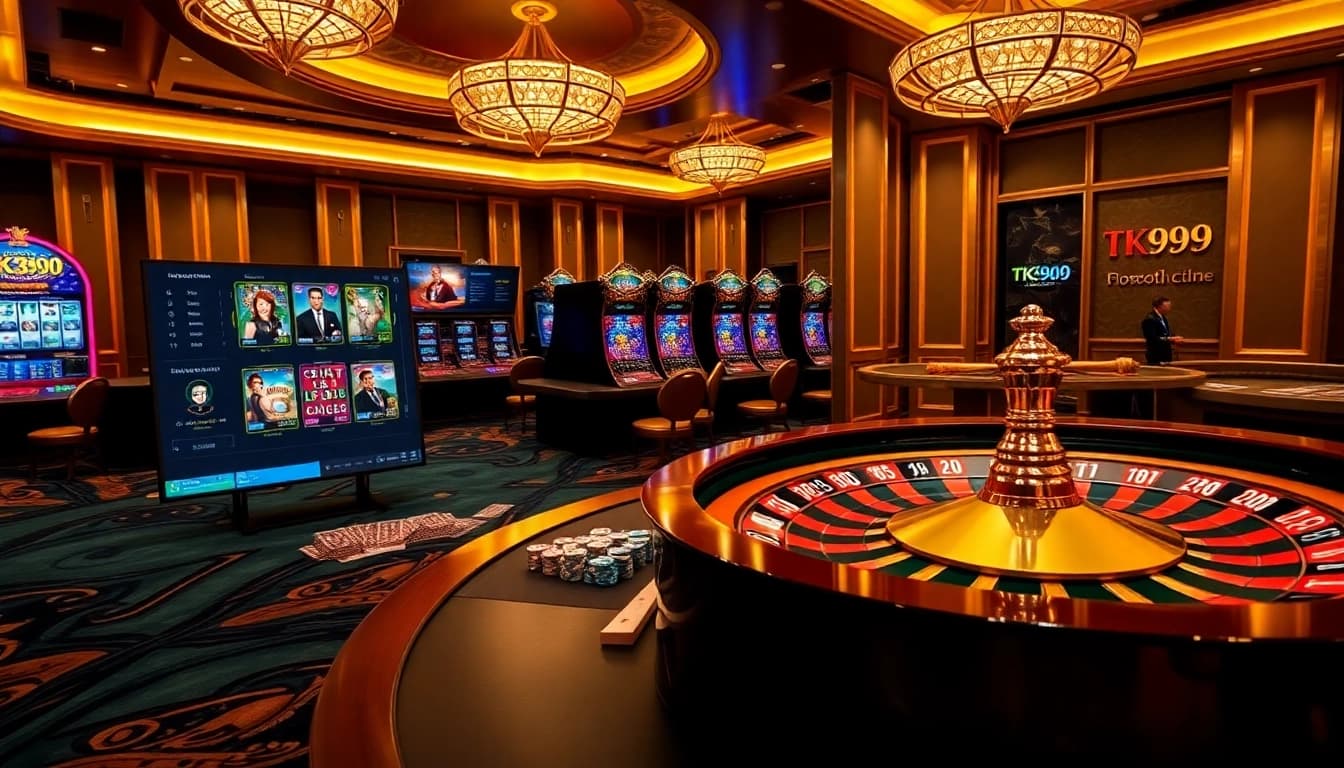 Experience high-stakes gaming at TK999 with luxurious interiors and rich gameplay elements.