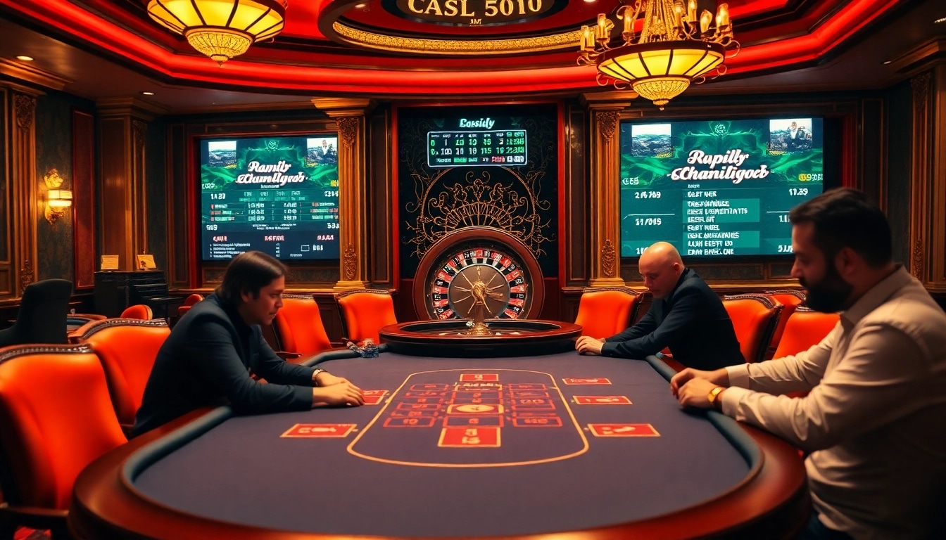 Experience a thrilling poker game at https://qq88.today/ with luxurious decor and high-stakes excitement.