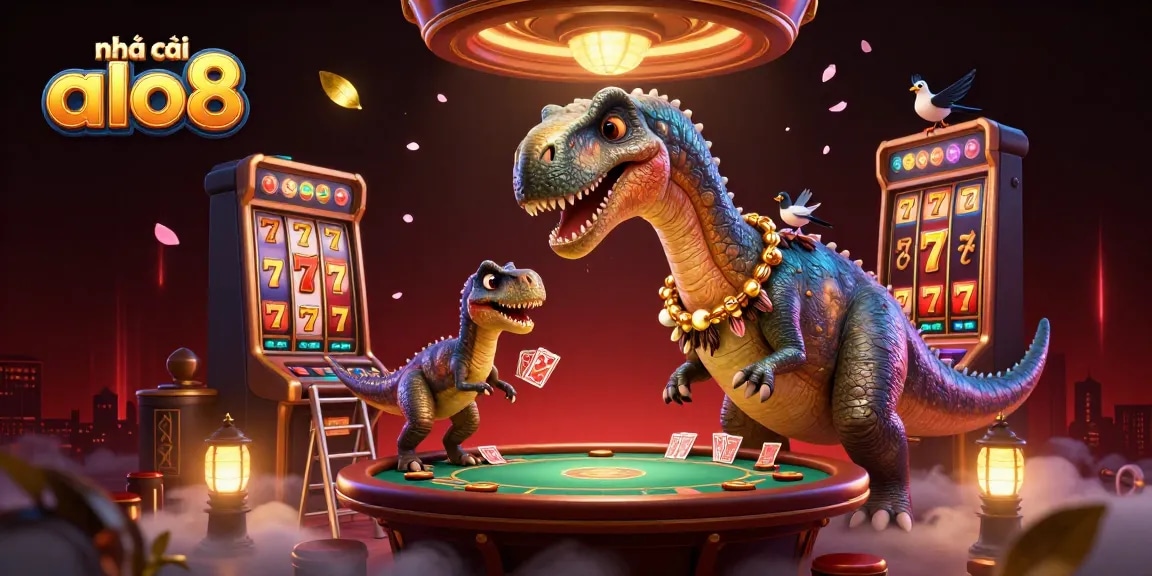 Experience thrilling gameplay at nhà cái alo8 with a captivating 3D casino scene.