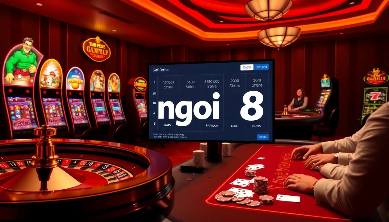 Experience the excitement of nhà cái go8 with a vibrant online casino atmosphere featuring roulette, poker, and slot machines.