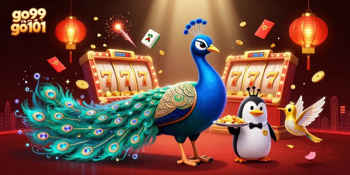 Experience the vibrant excitement of go99 games go101 with dynamic characters amidst bustling casino elements.