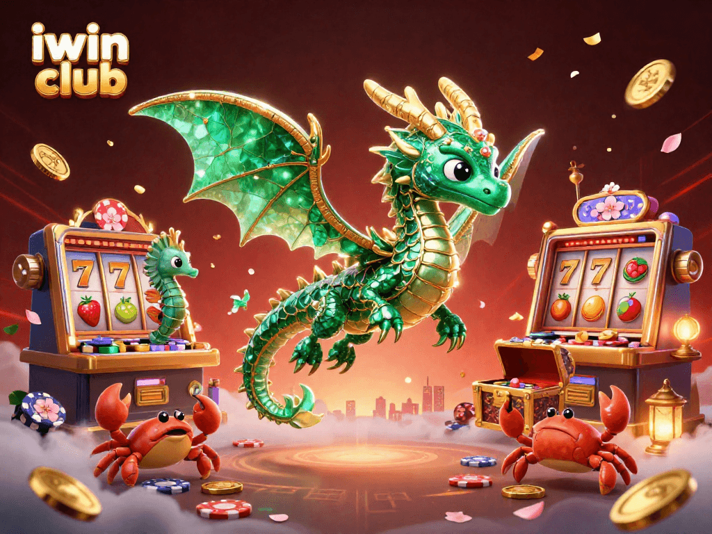Engage with iwin club's vibrant 3D casino world, featuring unique characters and rich game elements.