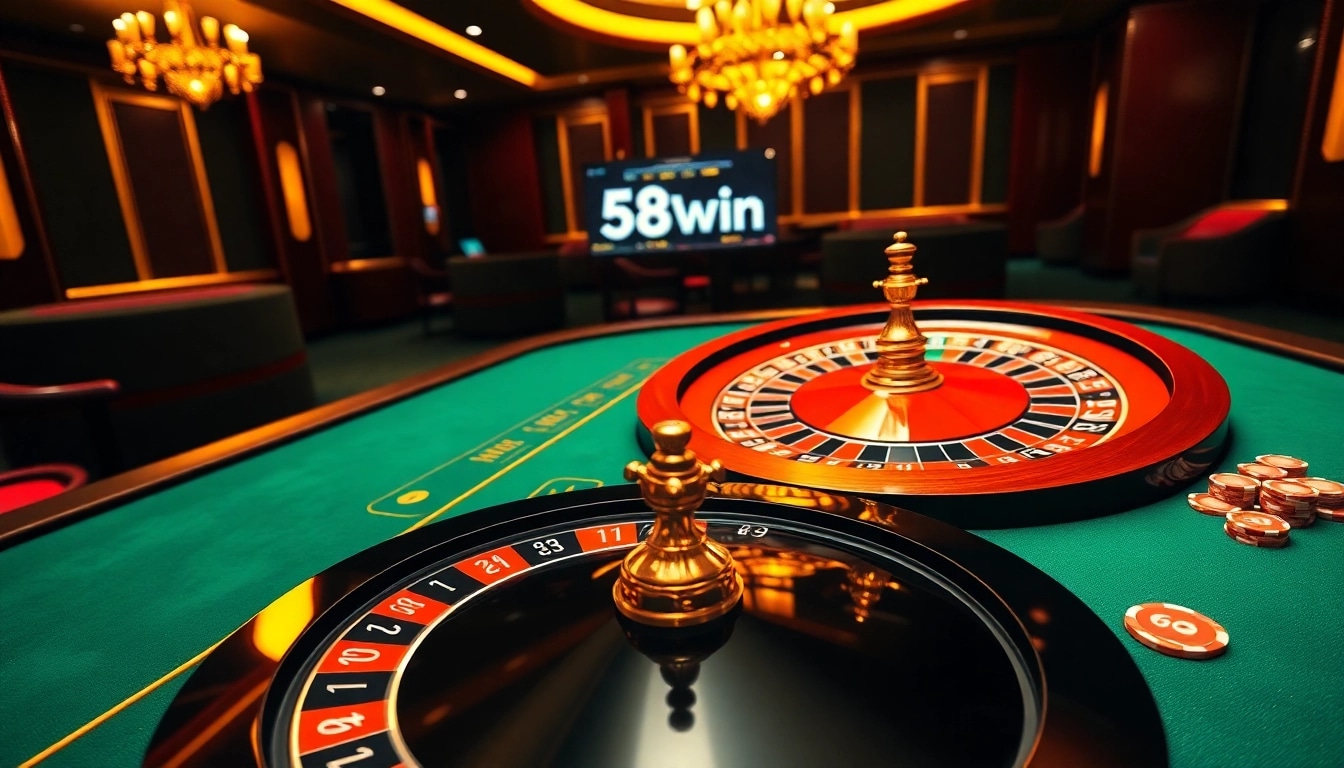Experience thrilling gameplay at https://58win.watch/ with vibrant casino visuals and engaging betting elements.