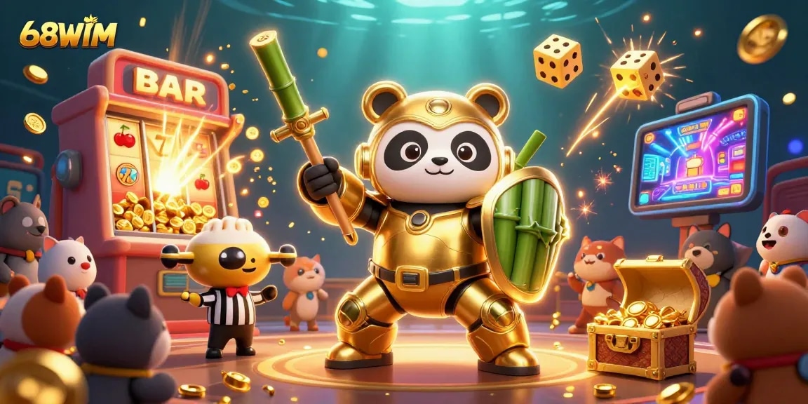 Engage in thrilling gameplay with 68WIM's vibrant casino adventure featuring jackpots and dynamic scenes.
