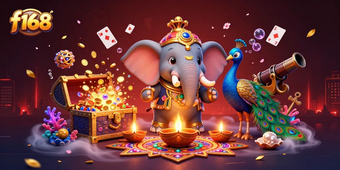 Experience vibrant f168 gameplay featuring colorful imagery and lucrative jackpot treasures.