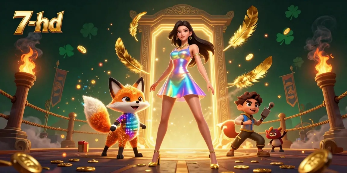 Experience thrilling gameplay at 7-hd with this vibrant casino-themed illustration.