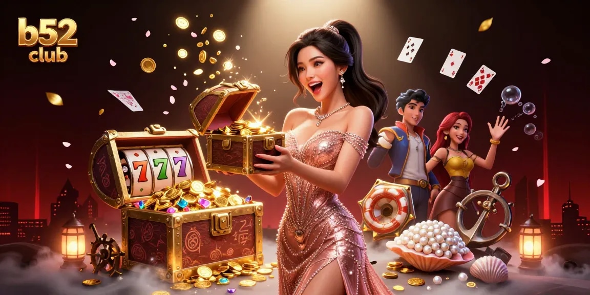Experience thrilling gameplay at b52 club with an exciting treasure chest of casino riches!