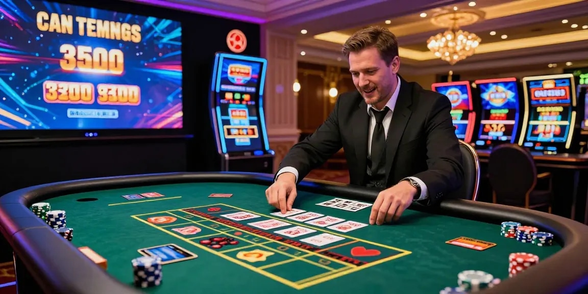 Engaging player at credit card casino table in dynamic atmosphere at crownwoods.org.uk.