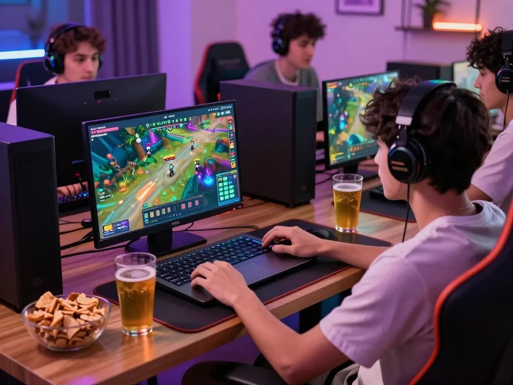 Engaging Hit Club online gaming experience with colorful graphics and friends playing together