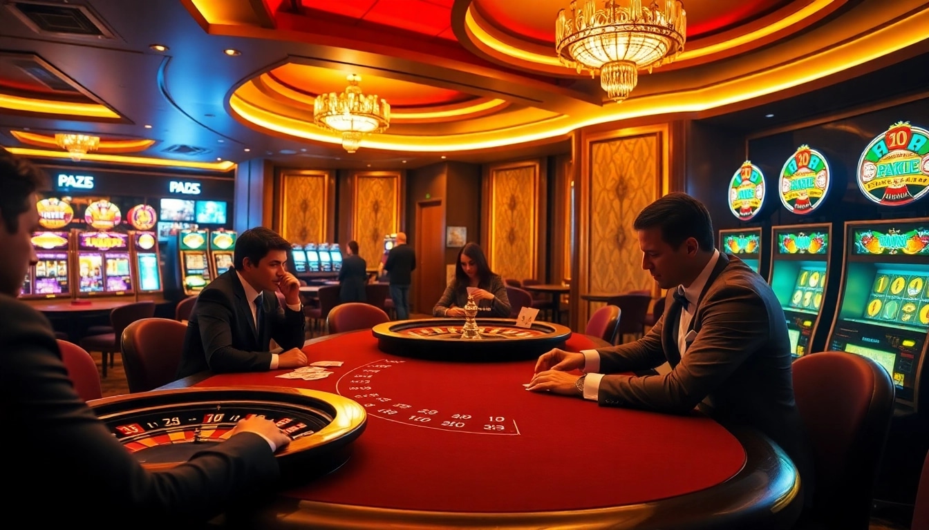Experience thrilling gambling moments at https://f168.news/ with sleek casino tables and vibrant slot machines.