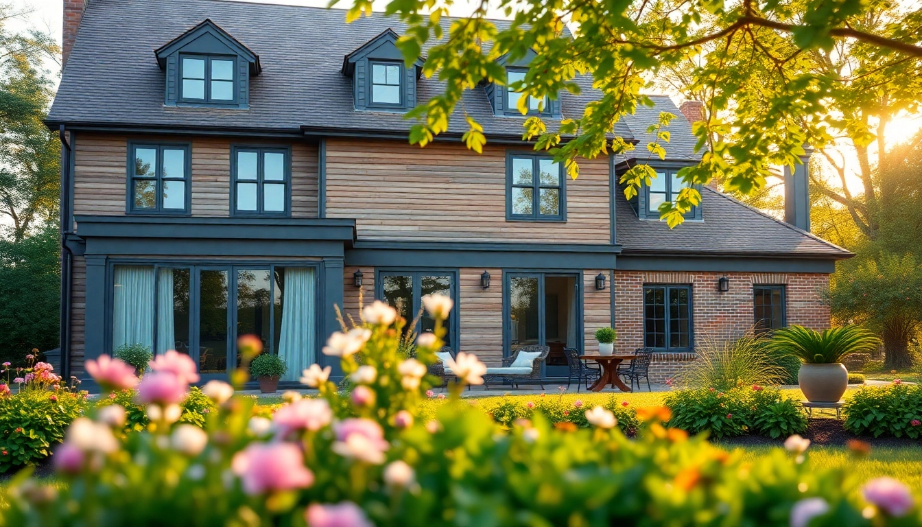 Showcasing a colonial home addition, this image highlights the modern architectural blend with traditional features.