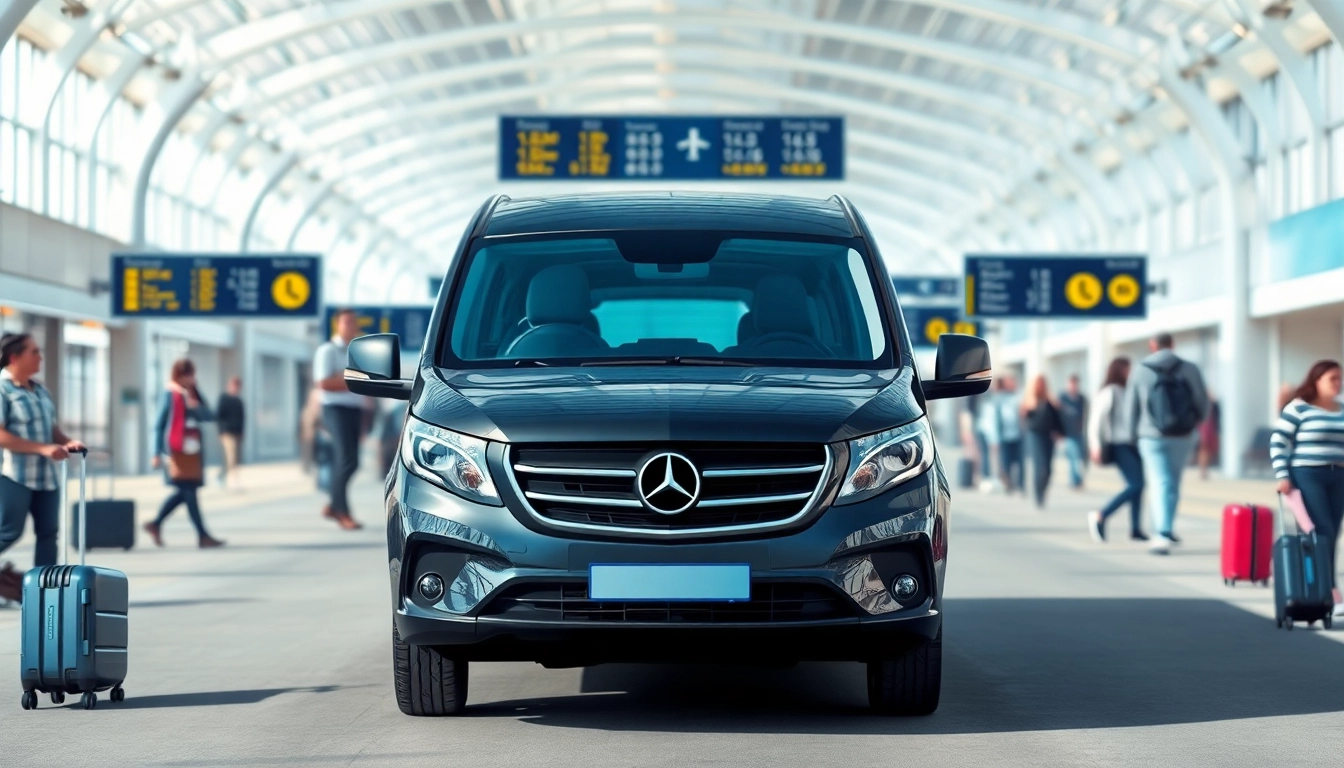 Passengers enjoying convenient transfer services at Heathrow Airport, showcasing bustling energy and smooth travel.