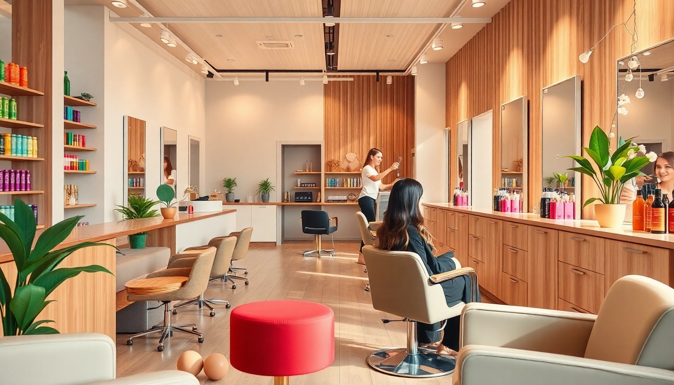 Find the best hair salons in a warm, inviting salon setting with skilled hairstylists.