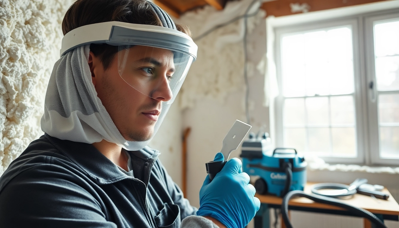 Learn about professional spray foam removal with expert techniques and a technician in action.