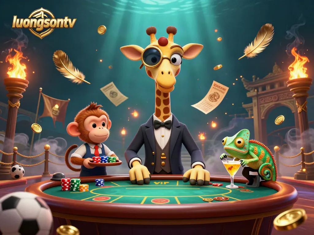 Engage in thrilling sports betting action at luongsontv with vibrant characters and dynamic elements.
