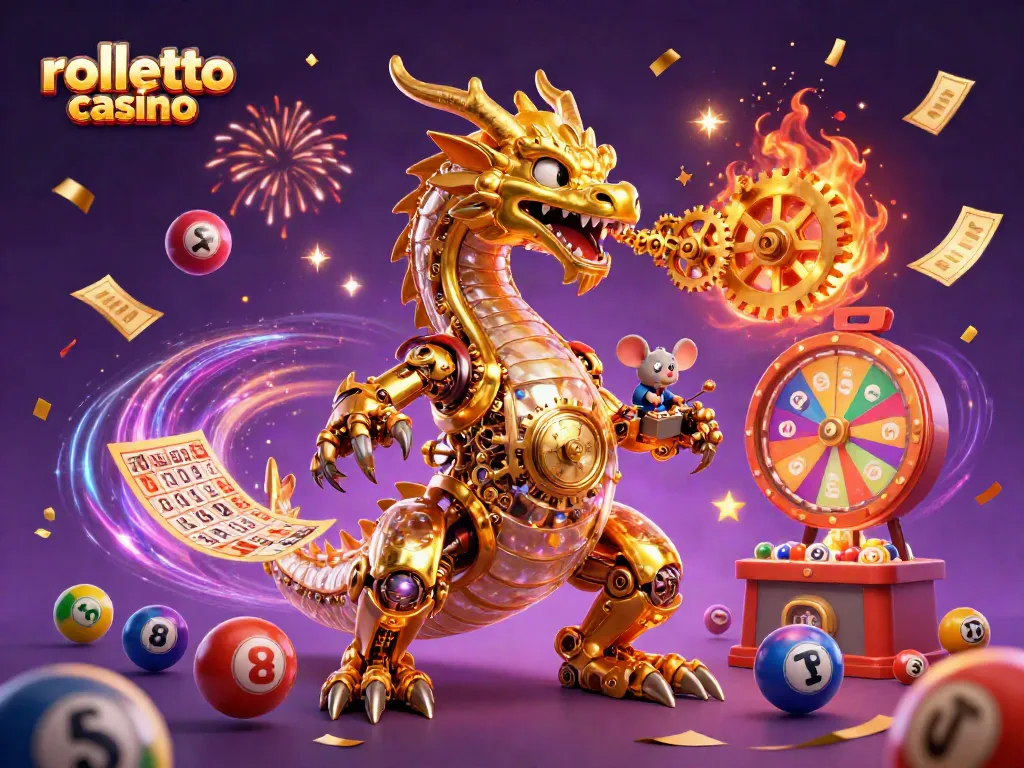 Experience thrilling gameplay at rolletto casino with vibrant lottery balls and dynamic gaming elements.