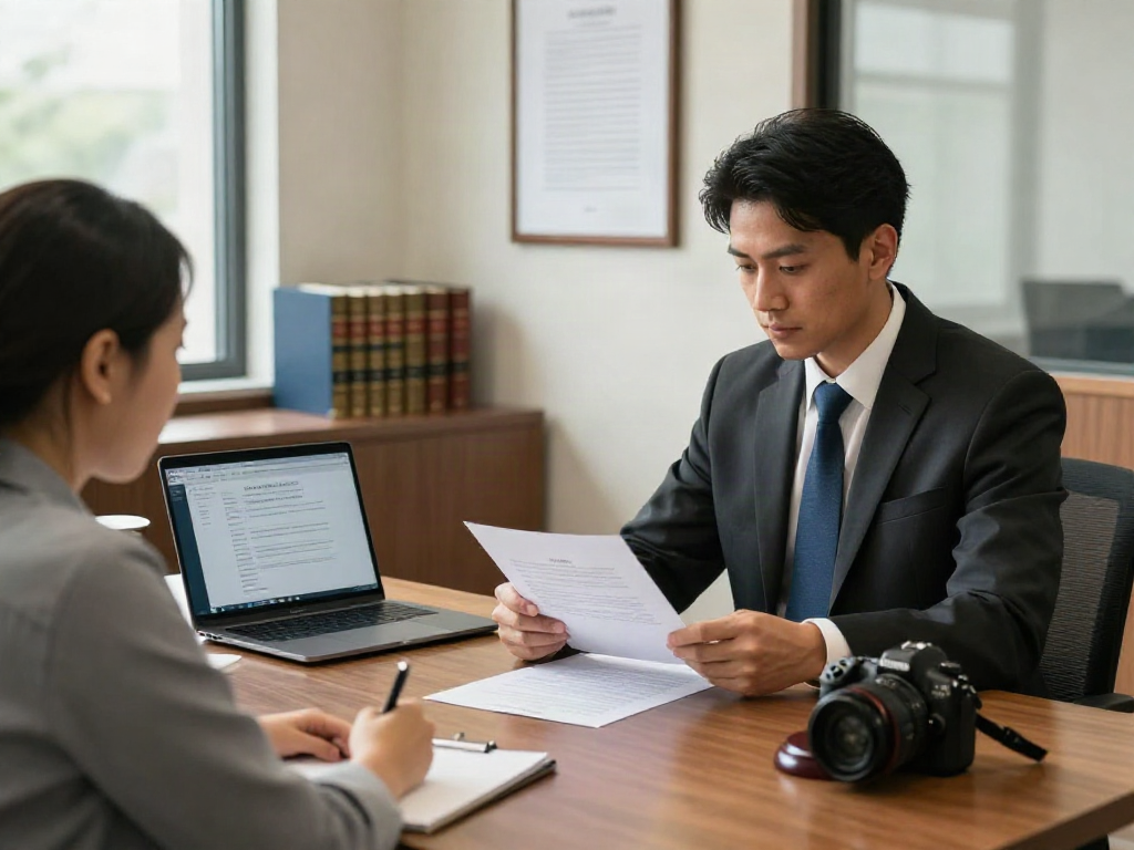 DUI lawyer Cobb County GA consulting with a client in a professional office setting.