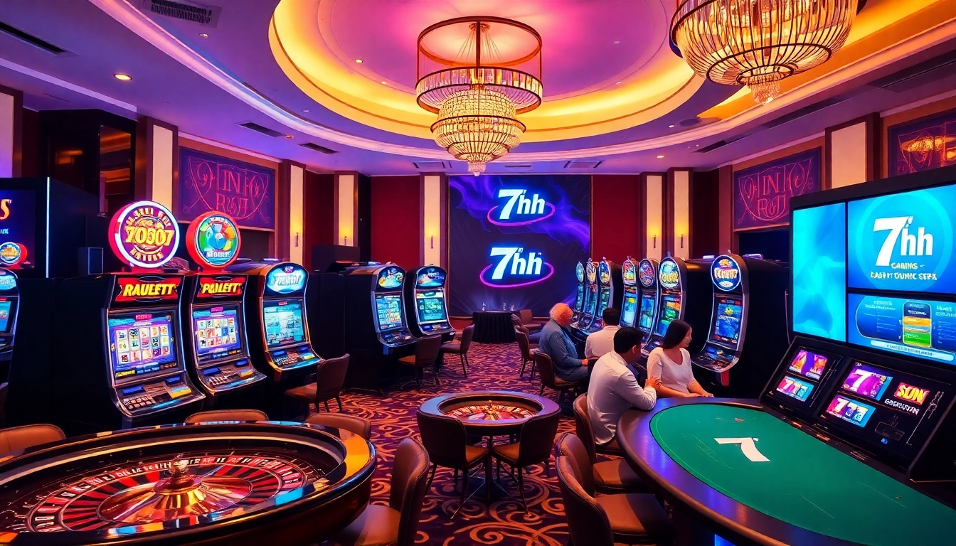Experience engaging slot machines at 7hh casino with excitement and luxury.