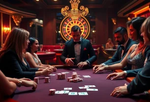 Experience thrilling poker action at okfun with luxurious gaming setups and vibrant atmosphere.