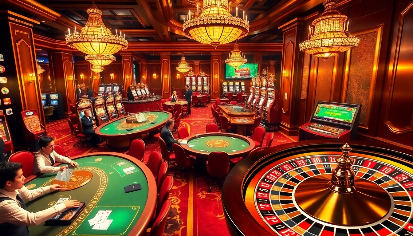 Experience thrilling gameplay at rikvip.gb.net with vibrant casino tables, slot machines, and poker action.