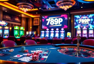 Engage in thrilling gameplay at 789P with vibrant casino tables and exciting slot machines.