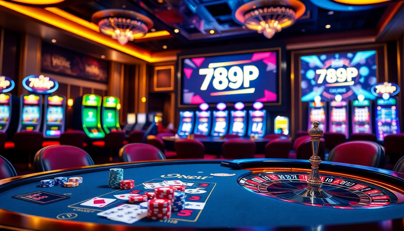 Engage in thrilling gameplay at 789P with vibrant casino tables and exciting slot machines.