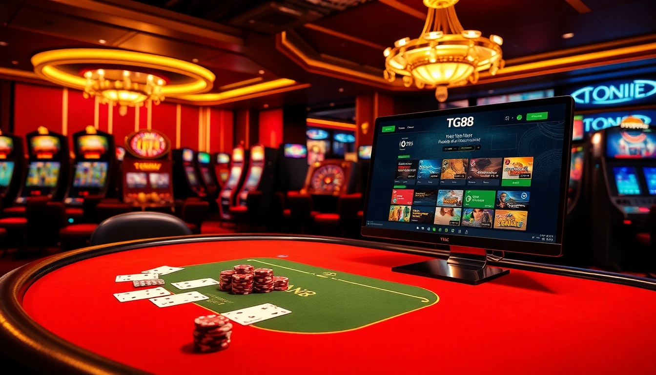 Experience the thrill of gambling with TG88's top-tier casino interface and luxury gaming elements.