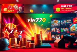 Engaging online gaming platform showcasing vin777.gb.net with lively casino elements.
